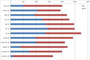 Jahreskilometer-Bilanz 2018
