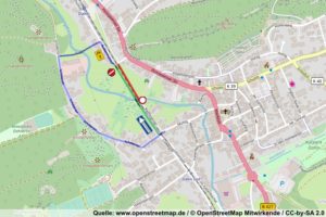 Brückensperrung in Dahn