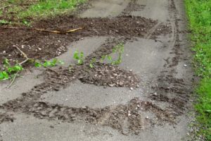 Dynamikum-Radweg umgepflügt