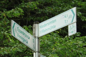 Felssturz am Dynamikum-Radweg