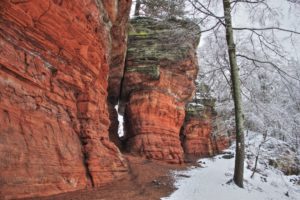 Altschlossfelsen im Winter