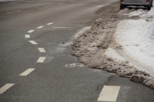 Schneeablagerungsstreifen