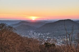 Sonnenuntergang über Merzalben