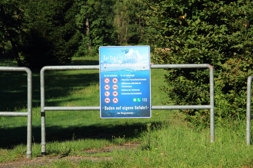 Schöntalweiher verboten