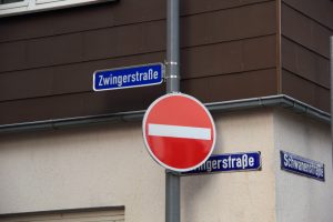 Und noch ’ne Einbahnstraße!