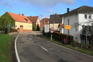 Vollsperrung der L 499 in Heltersberg