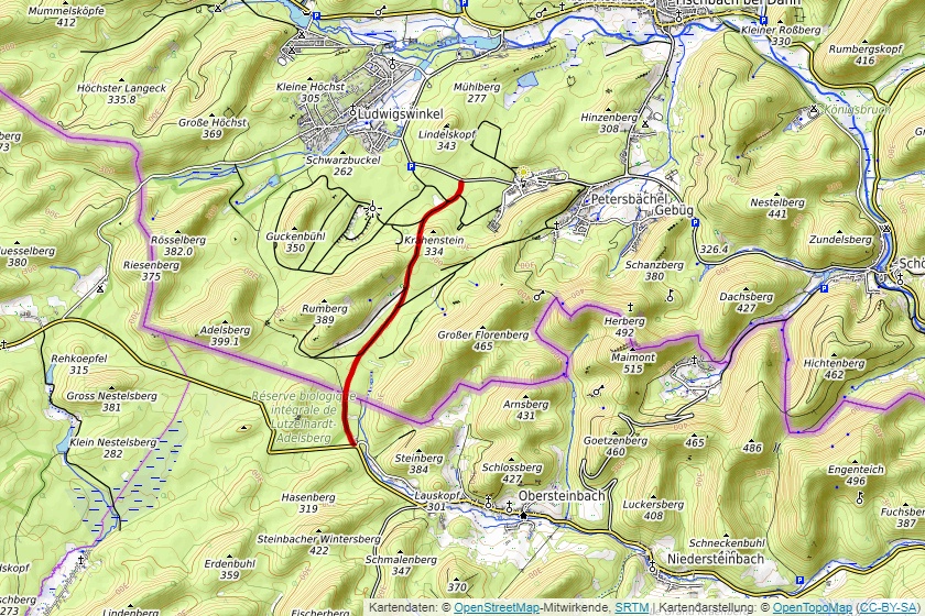 Kreisstraße 93 nach Obersteinbach?